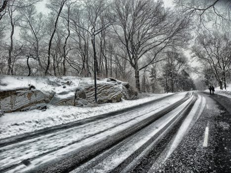 snowy road